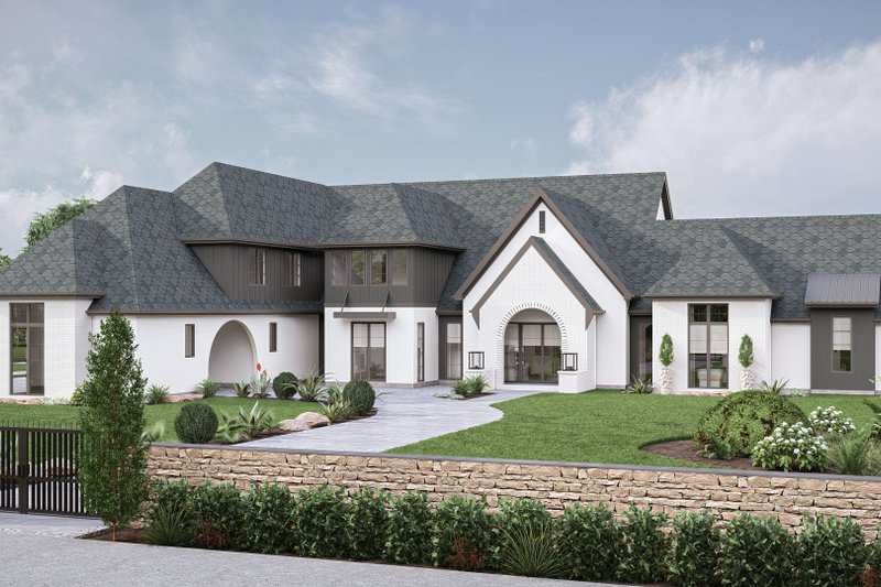 Dream House Plan - Modern Exterior - Front Elevation Plan #455-500