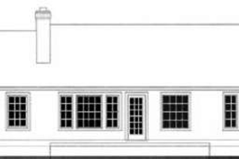 Home Plan - Exterior - Rear Elevation for Traditional House Plan #406-211 - 3 bed, 2 bath