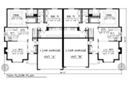 Traditional Style House Plan - 2 Beds 2 Baths 3156 Sq/Ft Plan #70-745 