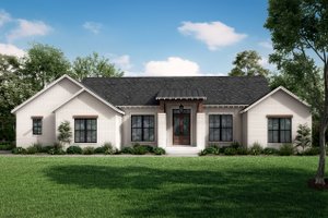 Ranch Exterior - Front Elevation Plan #430-252