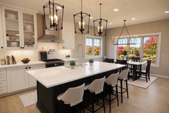 Interior - Kitchen 2 for Farmhouse House Plan #51-1520 - 3 bed, 2.5 bath