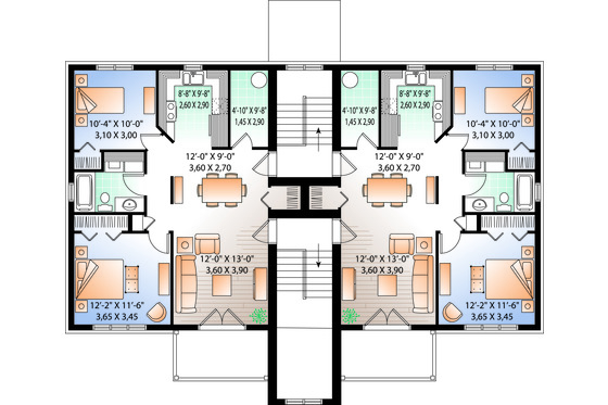 Floor Plan - Other Floor for Traditional House Plan #23-777 - 2 bed, 1 bath
