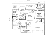 Traditional Style House Plan - 3 Beds 2 Baths 1525 Sq/Ft Plan #17-2292 