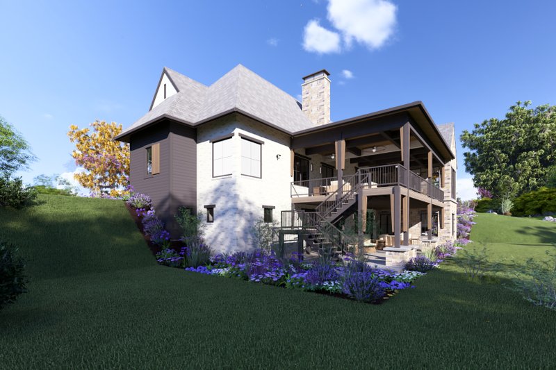 Home Plan - Exterior - Other Elevation 1 for Tudor House Plan #1069-37 - 2 bed, 2.5 bath