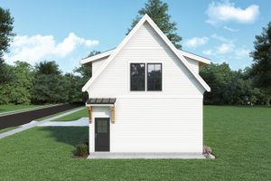 Exterior - Rear Elevation for Barndominium House Plan #1070-138, 1 bath