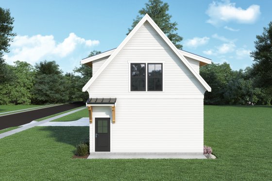 Exterior - Rear Elevation for Barndominium House Plan #1070-138, 1 bath