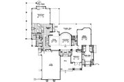 European Style House Plan - 4 Beds 3 Baths 3212 Sq/Ft Plan #417-370 