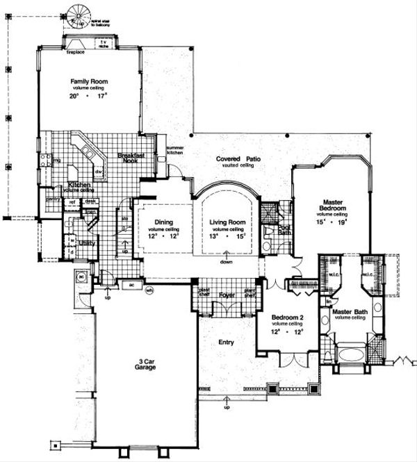 European Floor Plan - Main Floor Plan #417-370