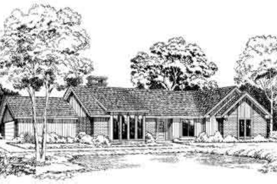 Exterior - Front Elevation for Traditional House Plan #312-240 - 3 bed, 2 bath
