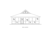 Contemporary Style House Plan - 4 Beds 2 Baths 1179 Sq/Ft Plan #54-665 