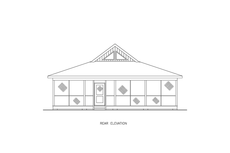 Home Plan - Exterior - Other Elevation for Contemporary House Plan #54-665 - 4 bed, 2 bath