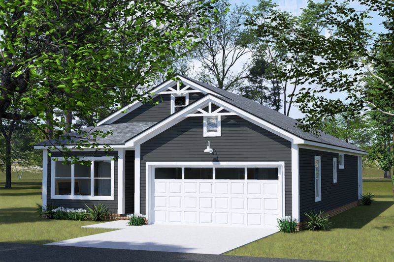 Architectural House Design - Exterior - Other Elevation 2 for Cottage House Plan #513-2425 - 3 bed, 2 bath