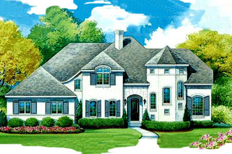 Dream House Plan - European Exterior - Front Elevation Plan #20-1705