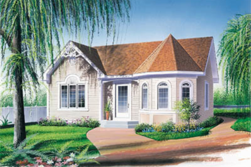 Victorian Style House Plan 2 Beds 1 Baths 972 Sq/Ft Plan