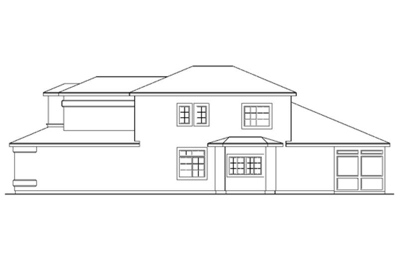 Home Plan - Exterior - Other Elevation for Mediterranean House Plan #124-230 - 4 bed, 3.5 bath