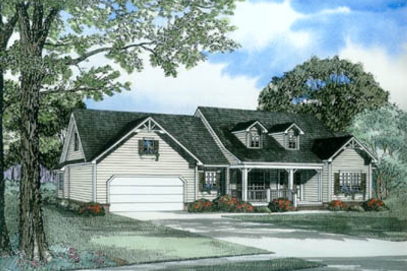 Home Plan - Ranch Exterior - Front Elevation Plan #17-2061