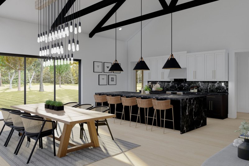 House Plan Design - Interior - Dining Room for Barndominium House Plan #455-240 - 3 bed, 2.5 bath