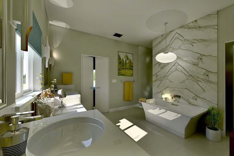 House Design - Interior - Master Bathroom for Ranch House Plan #489-15 - 4 bed, 4.5 bath