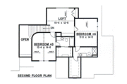 European Style House Plan - 4 Beds 4 Baths 3049 Sq/Ft Plan #67-235 