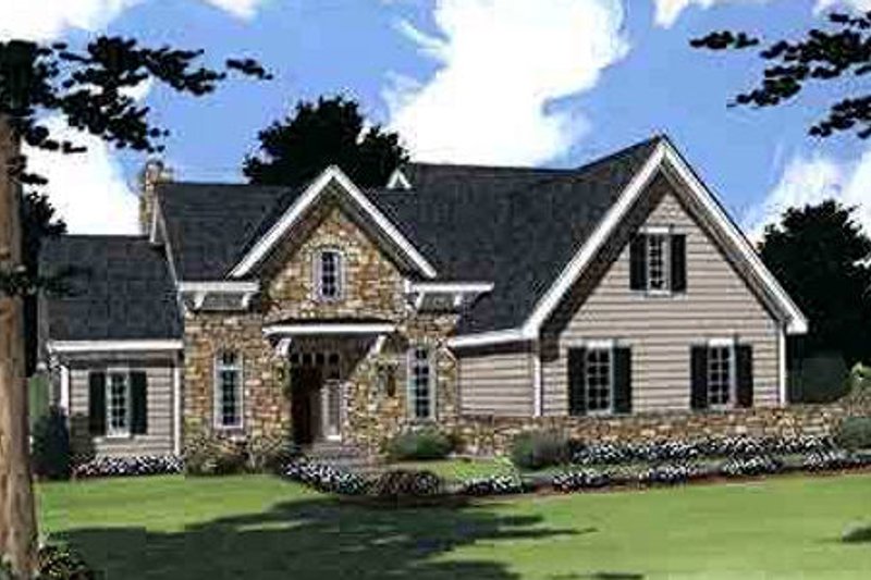 Home Plan - Colonial Exterior - Front Elevation Plan #46-275