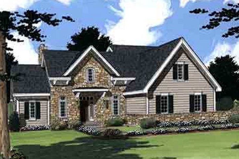 Colonial Style House Plan - 3 Beds 2.5 Baths 1661 Sq/Ft Plan #46-275