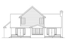 Home Plan - Farmhouse Exterior - Rear Elevation Plan #124-176