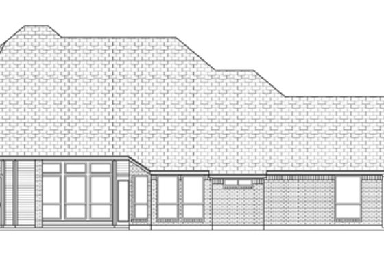 Exterior - Rear Elevation for Traditional House Plan #84-145 - 4 bed, 3 bath