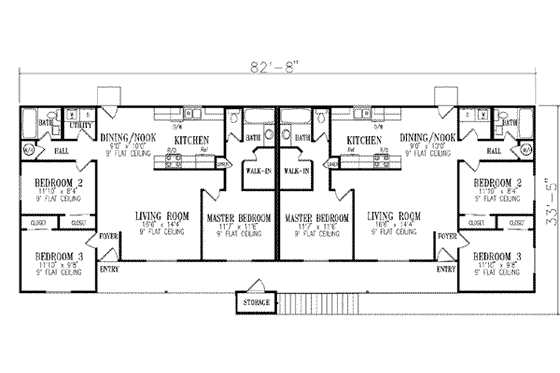 Floor Plan - Upper Floor for Traditional House Plan #1-916 - 3 bed, 2 bath