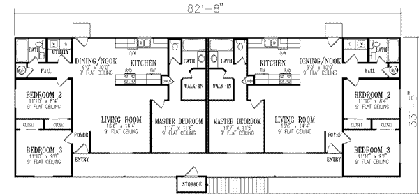 House Blueprint - Traditional Floor Plan - Upper Floor Plan #1-916