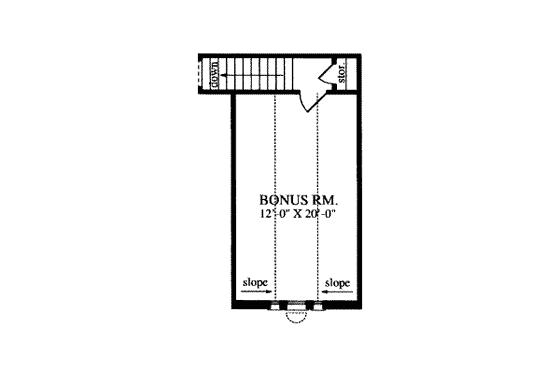 Floor Plan - Other Floor for Traditional House Plan #42-295 - 3 bed, 2 bath