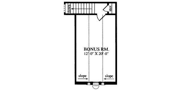 Floor Plan - Other Floor for Traditional House Plan #42-295 - 3 bed, 2 bath
