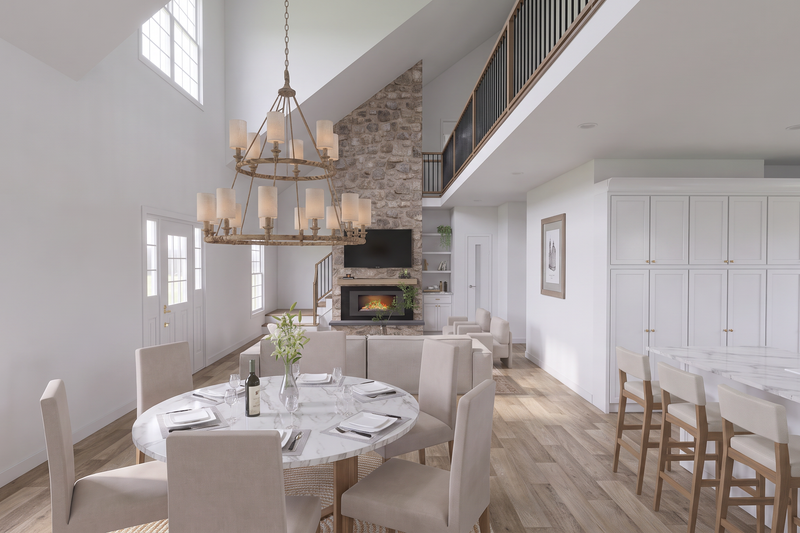House Blueprint - Interior - Dining Room for Farmhouse House Plan #923-511 - 2 bed, 2 bath