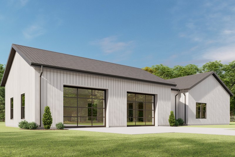 Dream House Plan - Exterior - Other Elevation 1 for Barndominium House Plan #1092-42 - 4 bed, 2.5 bath