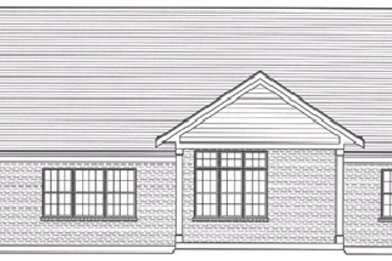 Exterior - Rear Elevation for Craftsman House Plan #46-511 - 3 bed, 2 bath