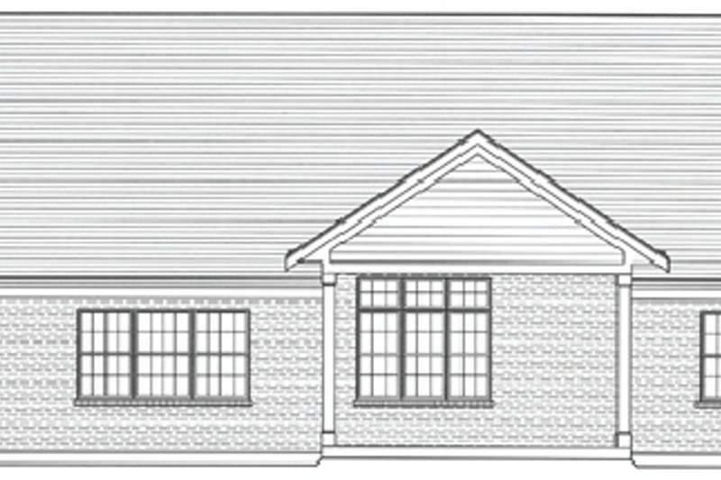 Architectural House Design - Exterior - Rear Elevation for Craftsman House Plan #46-511 - 3 bed, 2 bath