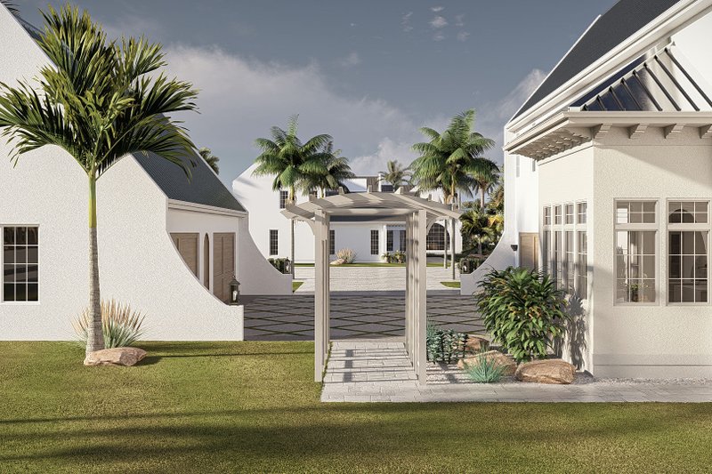 House Blueprint - Exterior - Outdoor Living 1 for Beach House Plan #455-768 - 6 bed, 6.5 bath