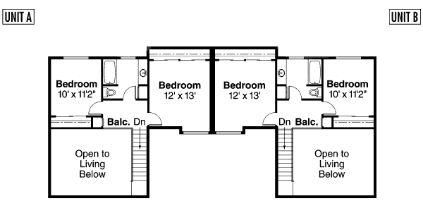Home Plan - Floor Plan - Upper Floor Plan #124-677