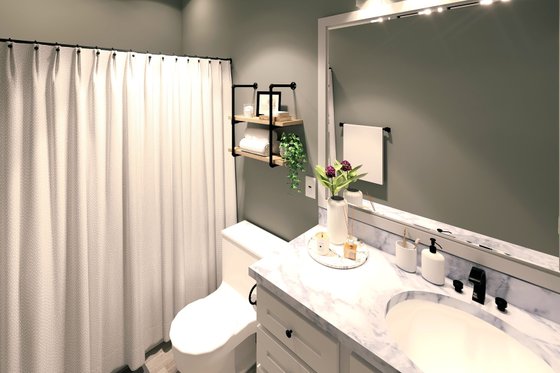 Interior - Bathroom 1 for Traditional House Plan #44-253 - 4 bed, 3 bath
