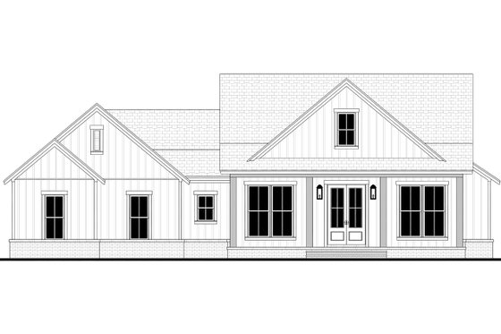 Exterior - Front Elevation 4 for Farmhouse House Plan #430-377 - 4 bed, 2.5 bath