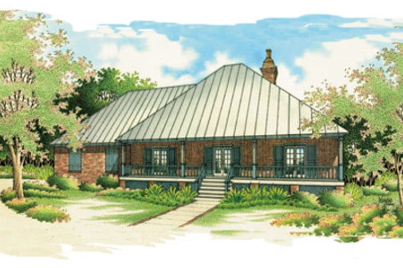 Home Plan - Southern Exterior - Front Elevation Plan #45-125