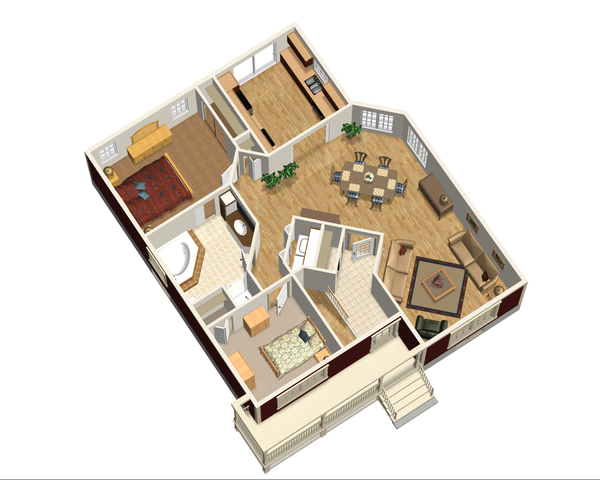 Home Plan - Cottage Floor Plan - Main Floor Plan #25-4735