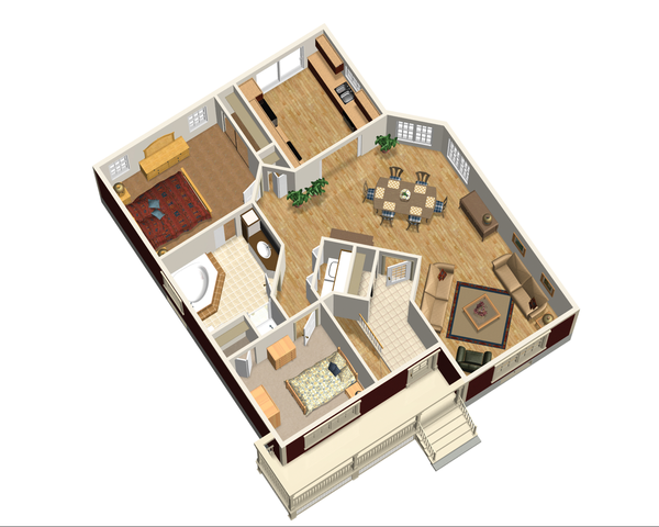 Cottage Floor Plan - Main Floor Plan #25-4735