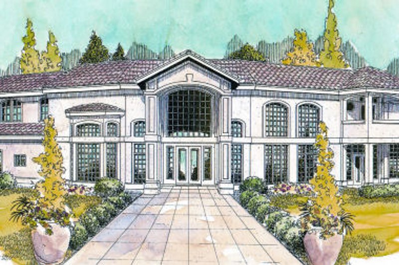Architectural House Design - Exterior - Front Elevation Plan #124-646