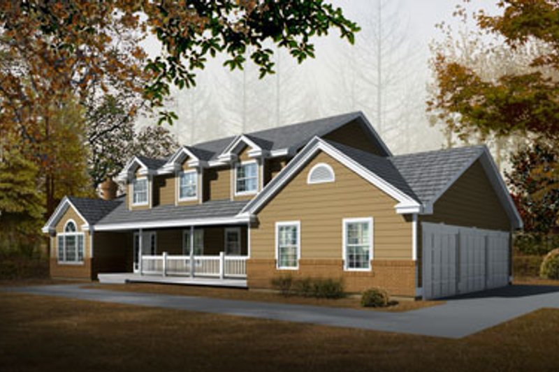 Home Plan - Farmhouse Exterior - Front Elevation Plan #100-202