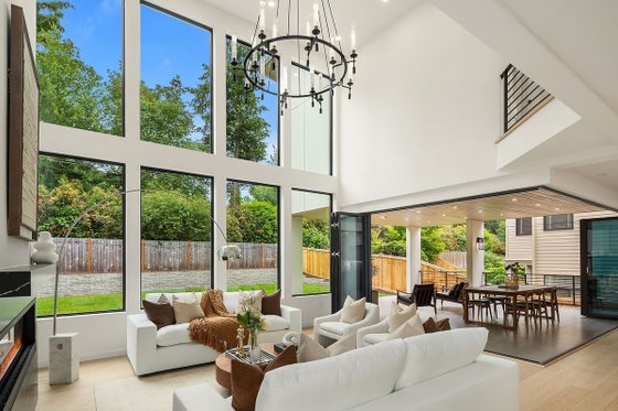 Interior - Family Room 1 for Modern House Plan #1066-109 - 6 bed, 3.5 bath