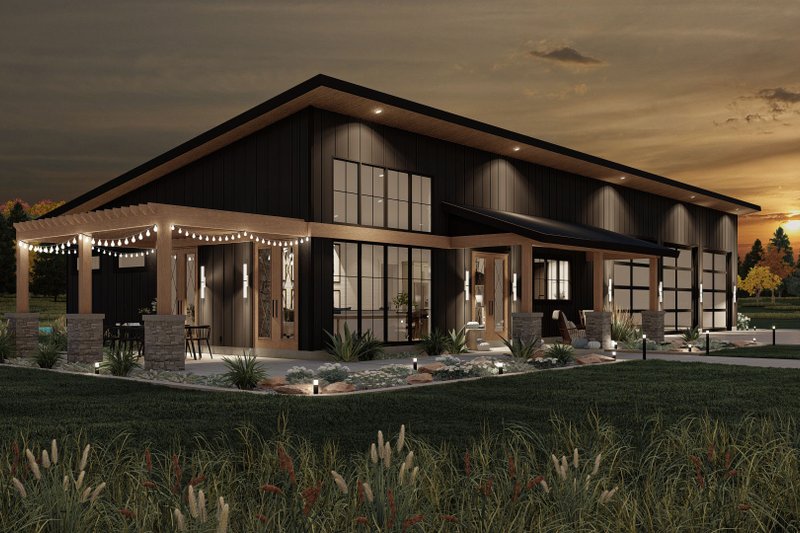 House Design - Exterior - Other Elevation 2 for Barndominium House Plan #455-252 - 2 bed, 2 bath