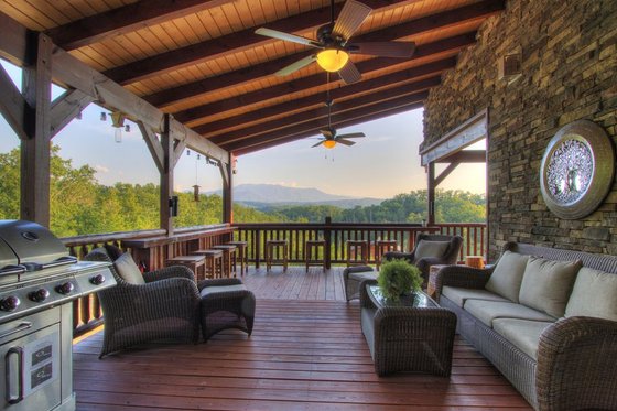 Exterior - Other Elevation 4 for Cabin House Plan #123-121 - 6 bed, 5.5 bath