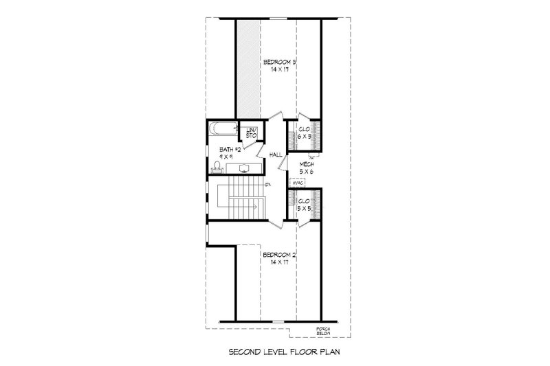 Architectural House Design - Floor Plan - Upper Floor for Cottage House Plan #932-24 - 3 bed, 2 bath