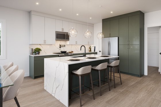 Interior - Kitchen for Farmhouse House Plan #1100-47 - 3 bed, 2 bath