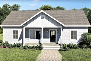 Ranch Exterior - Front Elevation Plan #44-228